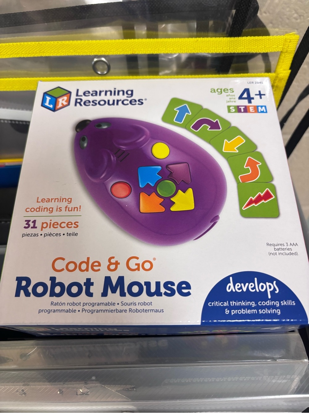 Learning Resources Code & Go Robot Mouse - Purple - STEM Coding Toy - Picture 9 of 9